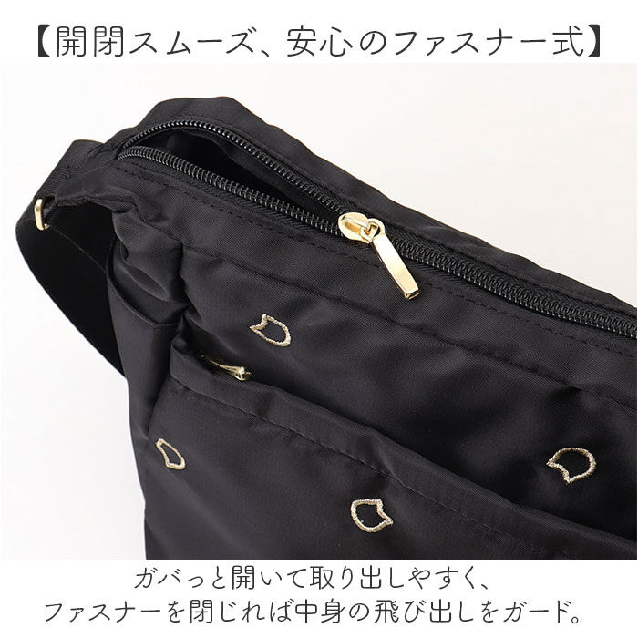 BACKYARD FAMILY「ショルダーバッグ 刺? 猫 通販 ショルダーバック ショルダー 肩掛け ななめ掛け 斜めかけ」|ショルダー・メッセンジャー|