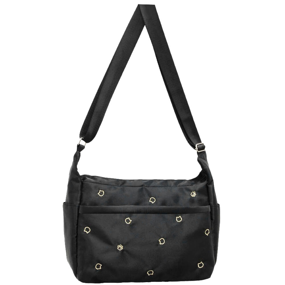 BACKYARD FAMILY「ショルダーバッグ 刺? 猫 通販 ショルダーバック ショルダー 肩掛け ななめ掛け 斜めかけ」|ショルダー・メッセンジャー|ブラック2