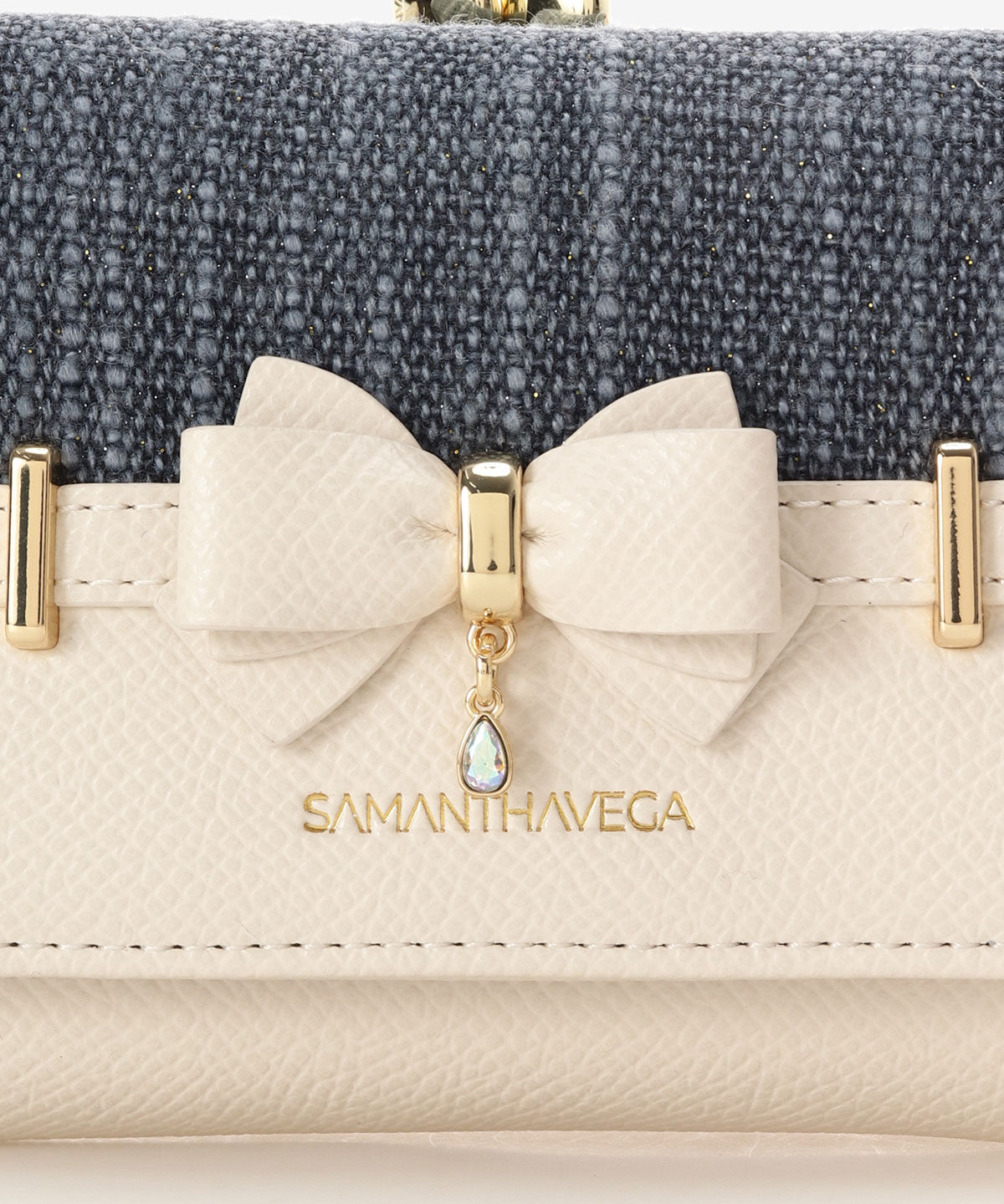 Samantha Vega「バンブーアクセントリボン折財布」|財布|