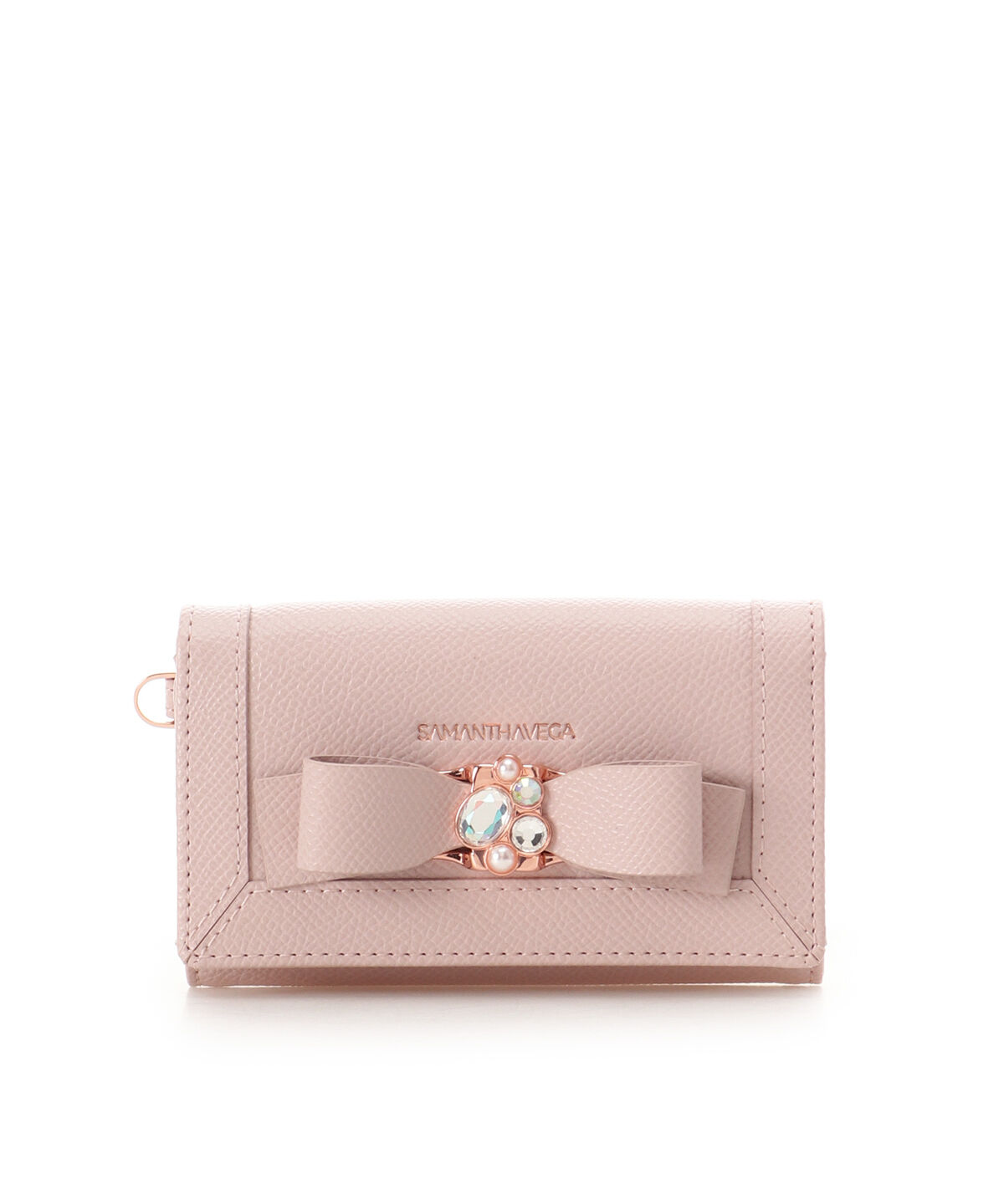 Samantha Vega「ジュエルリボンキーケース」|キーケース|ピンク