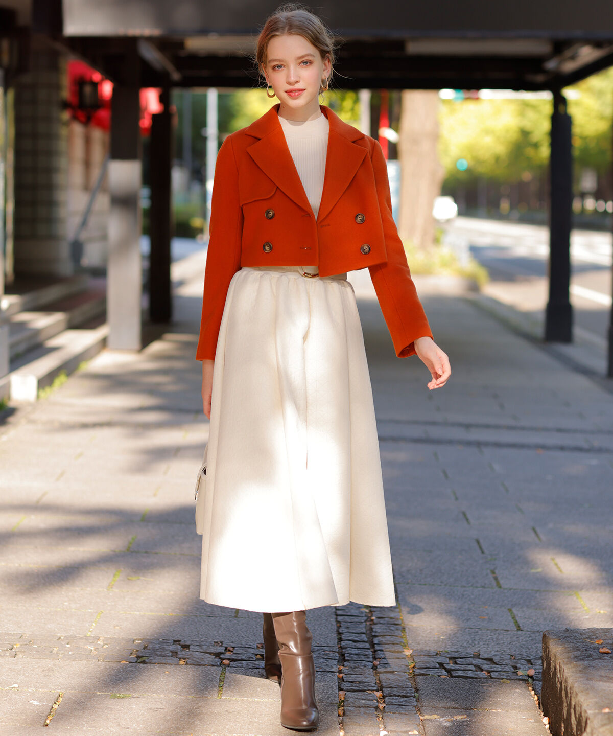 アンドクチュール「ウールメルトンショートジャケットコート」|その他|