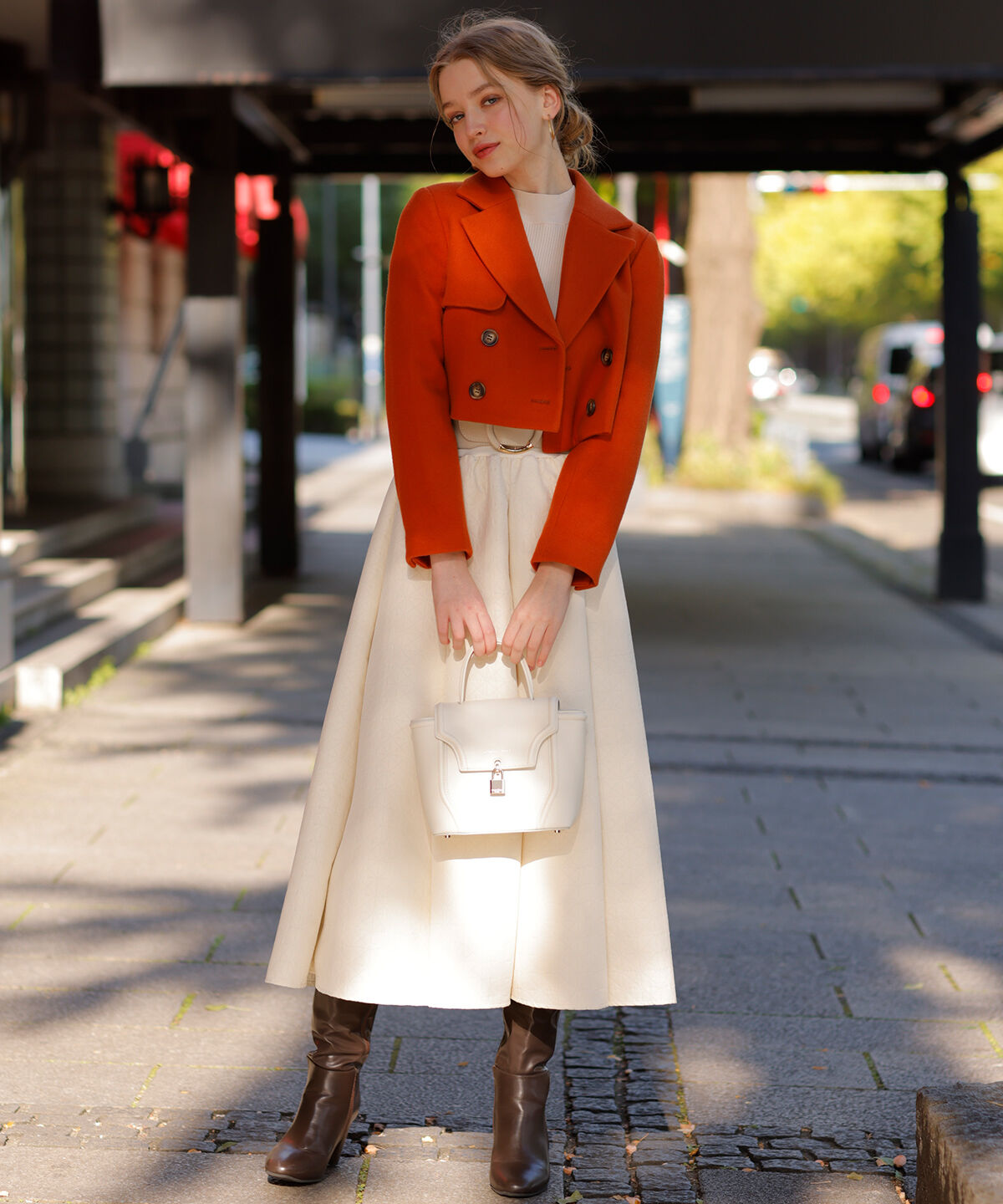 アンドクチュール「ウールメルトンショートジャケットコート」|その他|