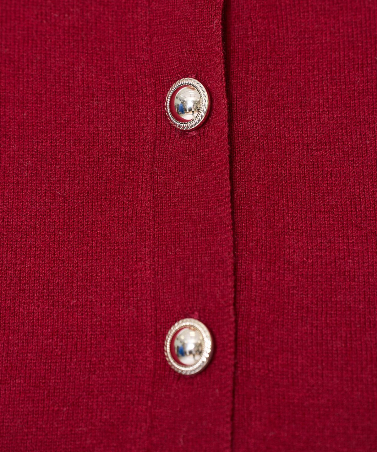 アンドクチュール「刺繍クルーネック長袖カーディガン」|カーディガン|