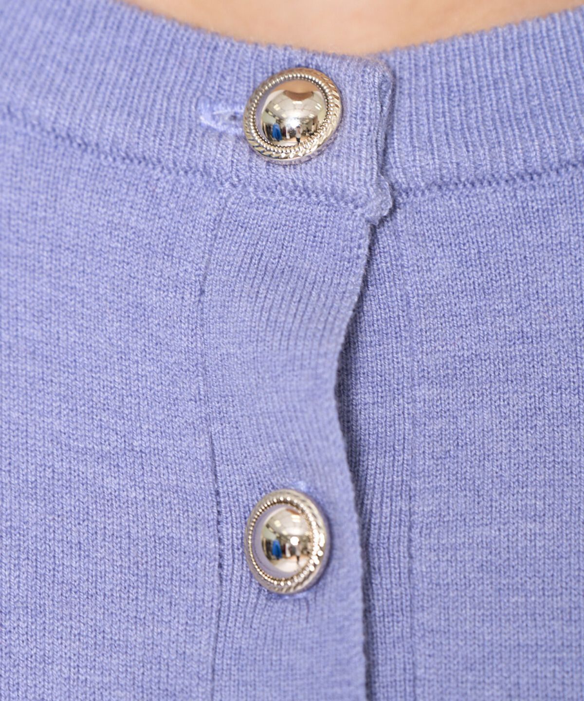 アンドクチュール「刺繍クルーネック長袖カーディガン」|カーディガン|