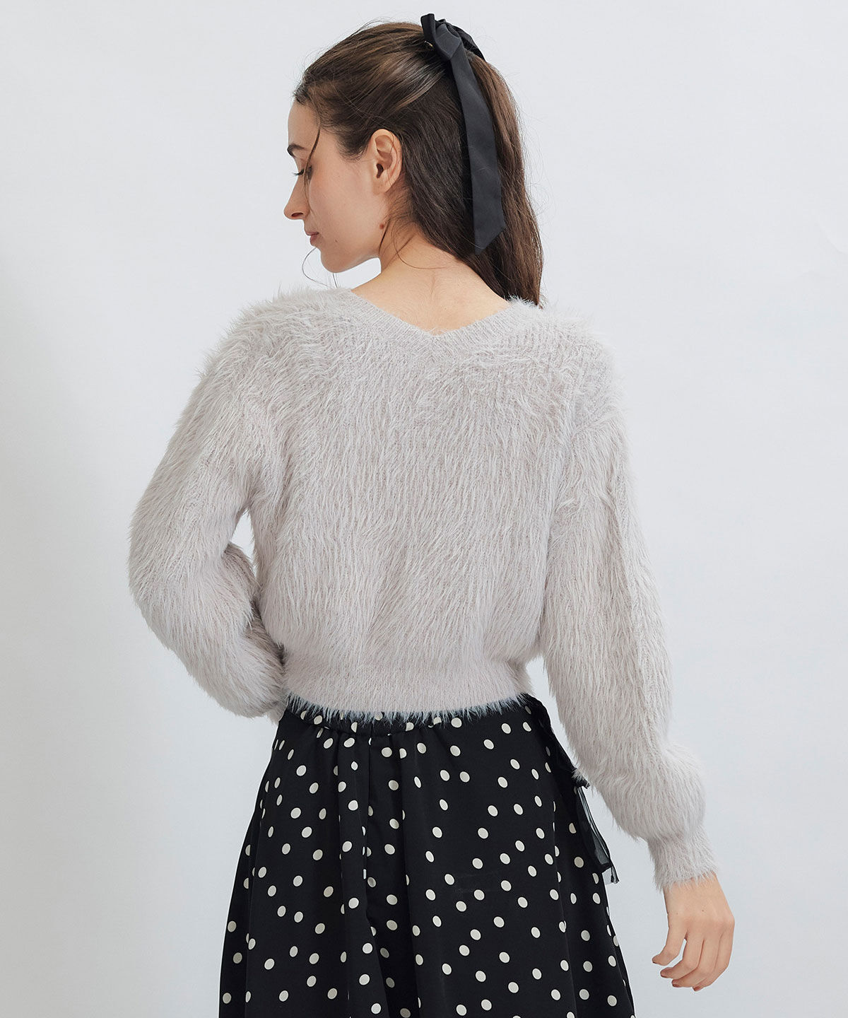 REDYAZEL「コンパクトシャギーニットカーディガン」|カーディガン|