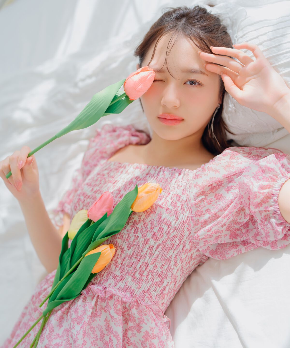 WILLSELECTION「ミニフラワーシャーリングワンピース」|ワンピース|