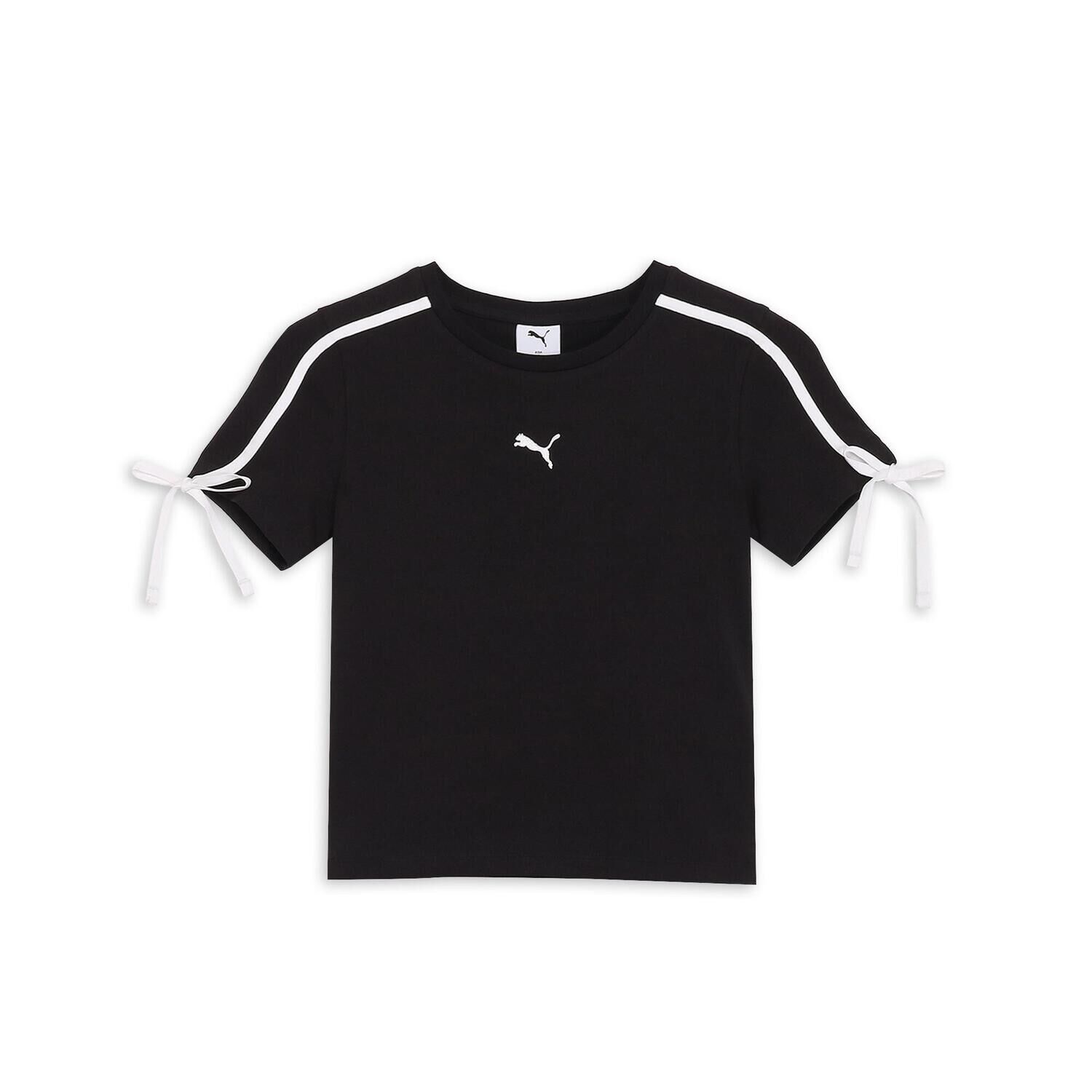 PUMA「【PUMA ｳｪｱ】W T7 MODERNDELIGHT SLIMSHORT」|Tシャツ・カットソー|ブラック