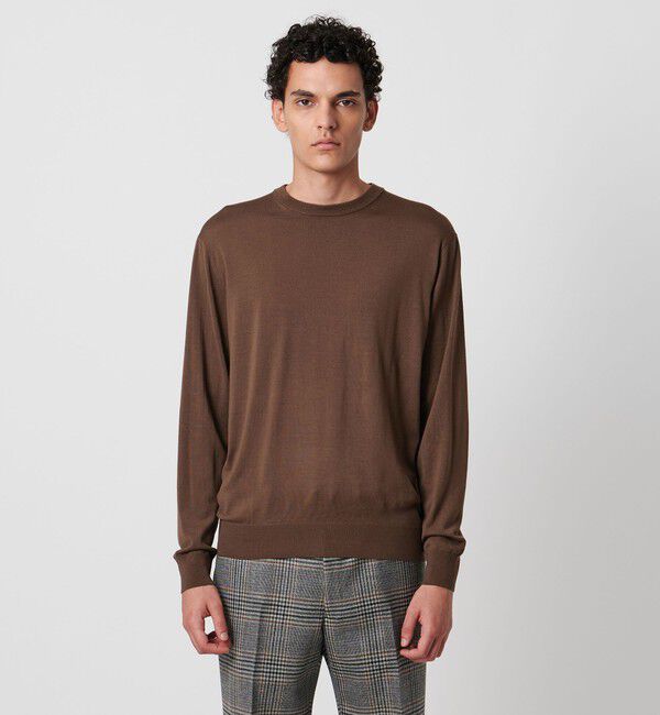 UNITED ARROWS「＜SOVEREIGN＞ハイゲージ クルーネックニット」|ニット・セーター|