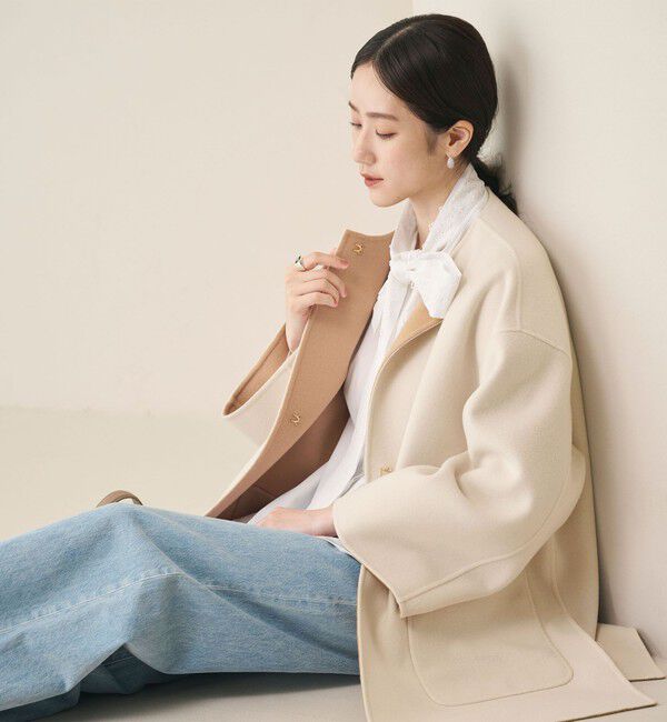 完売！21aw UNITED ARROWSバイカラーリバーミドルコート バイカラー リバー ミドルコート（UNITED ARROWS）｜ルミネの