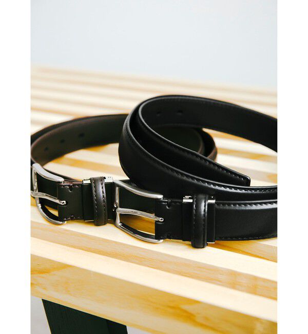 UNITED ARROWS green label relaxing「レザーライク STRC ドレスベルト」|ベルト|