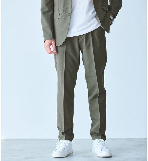 UNITED ARROWS green label relaxing「【WEB限定】JUST fit ドライPEスリムセットアップ ジャケット＆パンツ -吸水速乾・防シワ-」|テーラードジャケット|