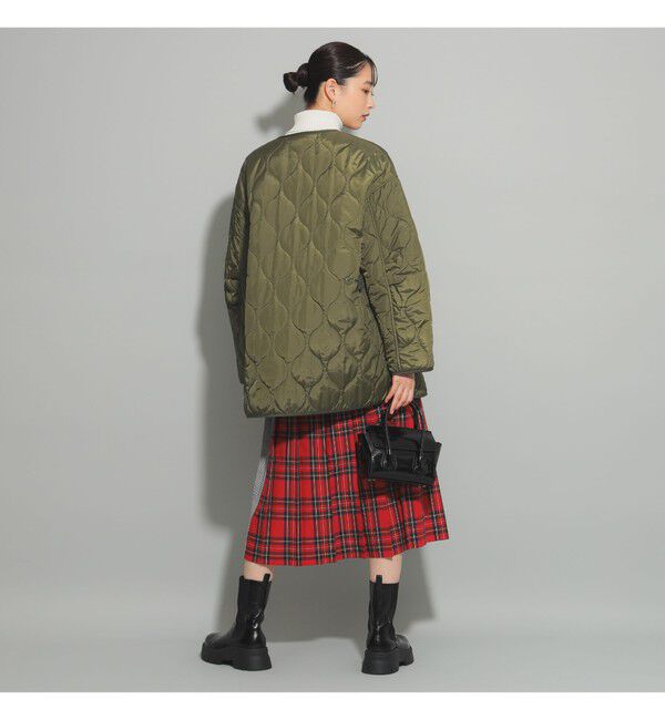 Ray BEAMS 「キルティング ノーカラー ブルゾン」|ブルゾン・スタジャン|