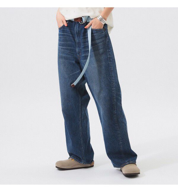 BEAMSBOY「【別注】orSlow / ワイド フィット デニム パンツ」|チノ|