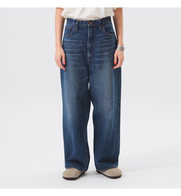 BEAMSBOY「【別注】orSlow / ワイド フィット デニム パンツ」|チノ|