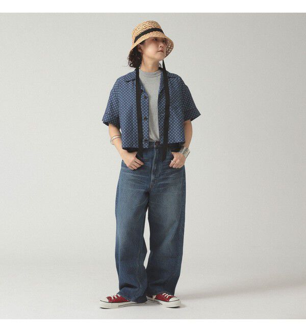 BEAMSBOY「【別注】orSlow / ワイド フィット デニム パンツ」|チノ|