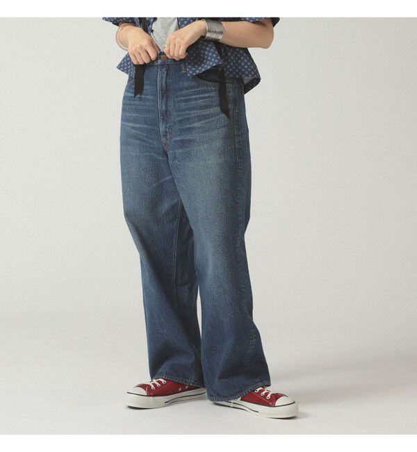 BEAMSBOY「【別注】orSlow / ワイド フィット デニム パンツ」|チノ|