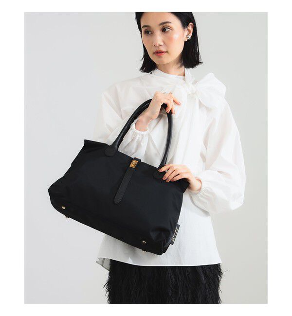 Demi-Luxe BEAMS 「VIOLAd&rsquo;ORO / ナイロン スクエア トートバッグ」|トートバッグ|BLACK&times;BLACK