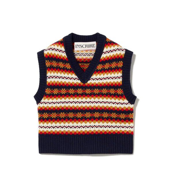 Demi-Luxe BEAMS 「INSCRIRE / フェアアイル ベスト」|ニット・セーター|