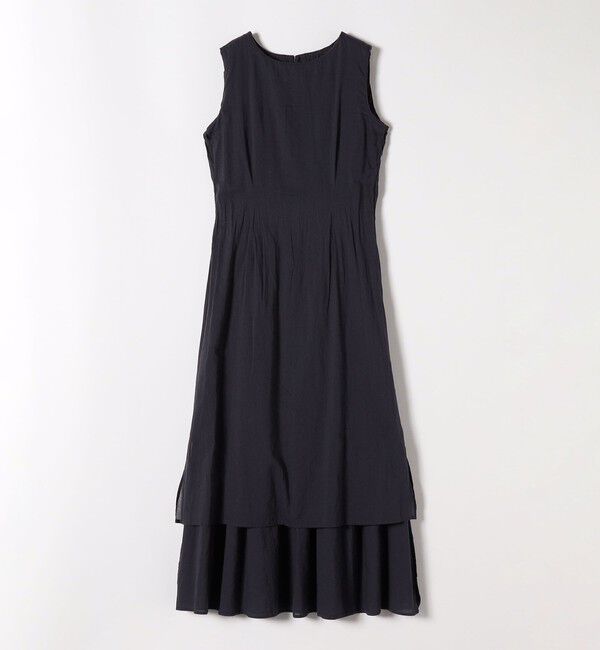 SHIPS any「【WEB限定】SHIPS any: ハンドスモッキング  コットン フレア ノースリーブ ワンピース」|ワンピース|