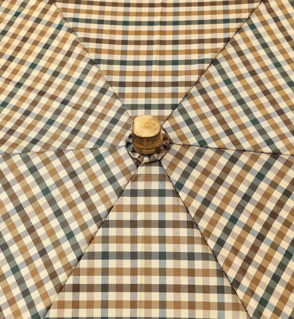 SHIPS any「Traditional Weatherwear: チェック バンブー ハンドル アンブレラ ミニ」|傘|