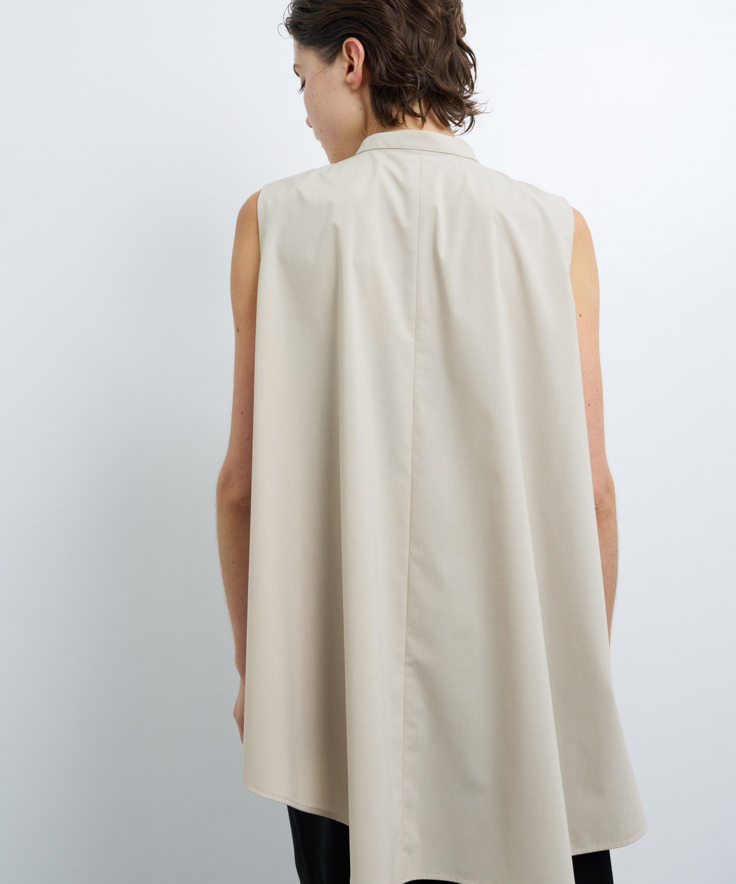 LANVIN en Bleu「アシンメヘムスキッパーブラウス」|シャツ・ブラウス|