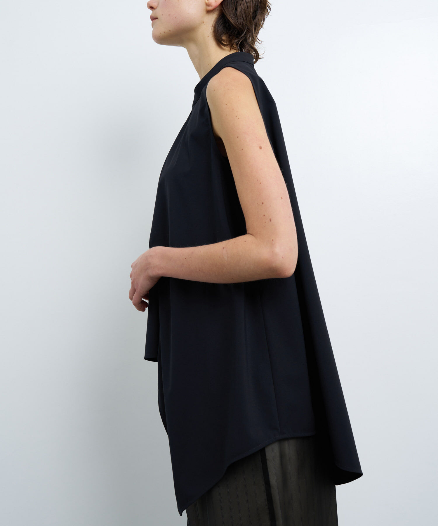 LANVIN en Bleu「アシンメヘムスキッパーブラウス」|シャツ・ブラウス|