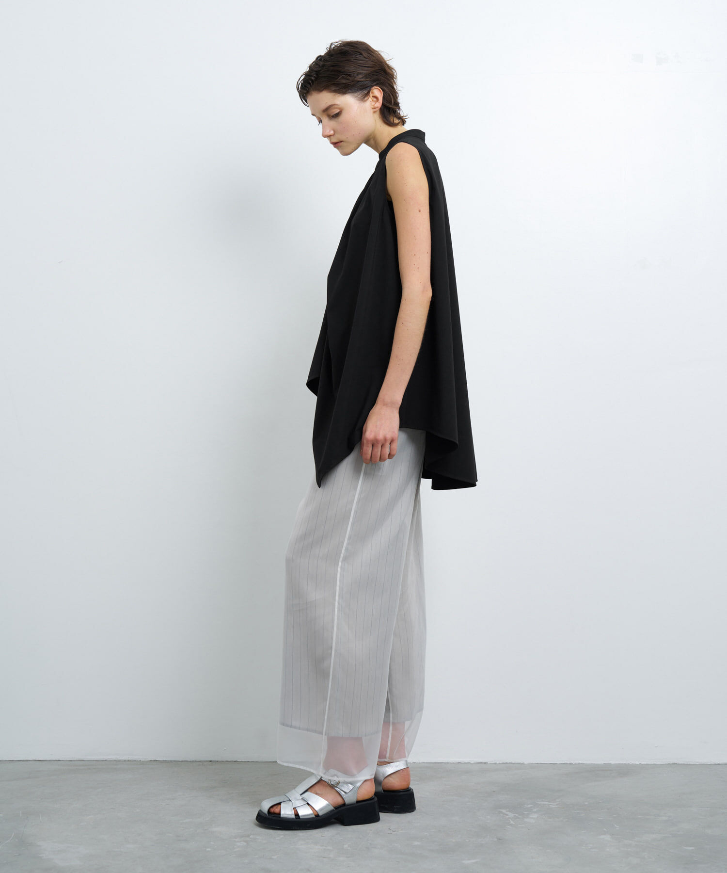 LANVIN en Bleu「アシンメヘムスキッパーブラウス」|シャツ・ブラウス|