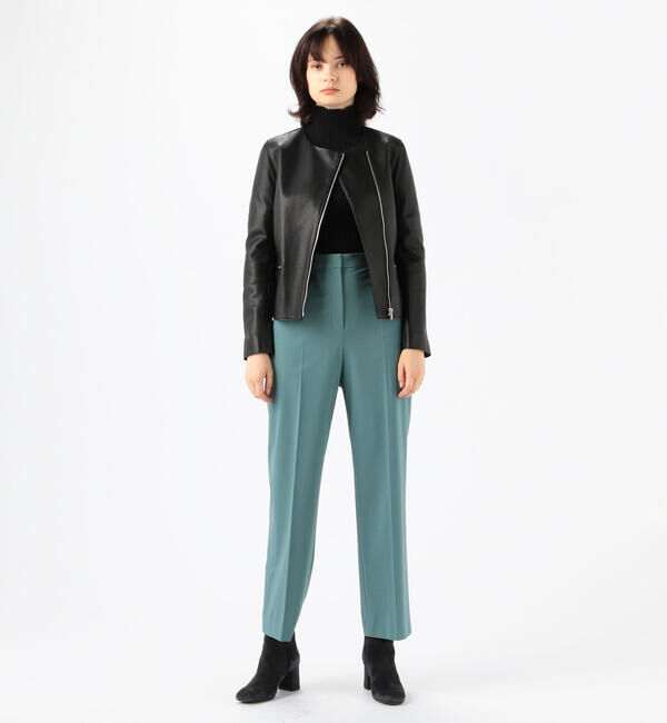 DES PRES「ラムレザー ノーカラージャケット」|ライダースジャケット|