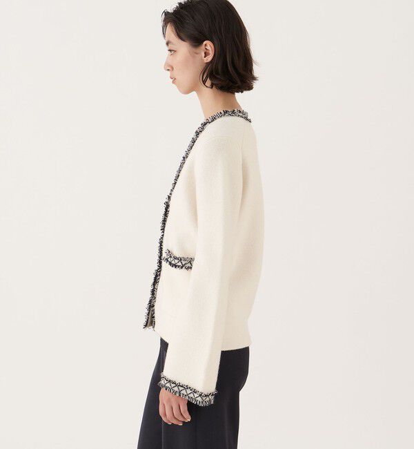 DES PRES「ウールカシミヤミラノリブ Vネックカーディガン」|カーディガン|