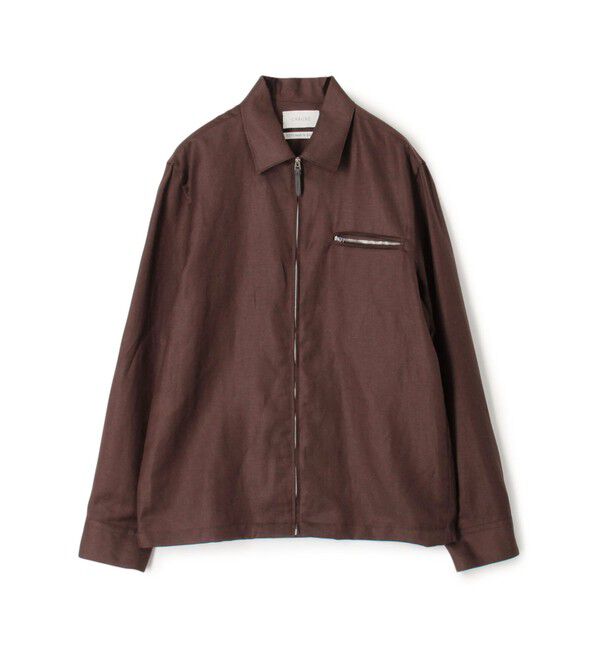 TOMORROWLAND BUYING WEAR「【別注】CARUSO ウール リネン ジップブルゾン」|ブルゾン・スタジャン|49 ダークブラウン