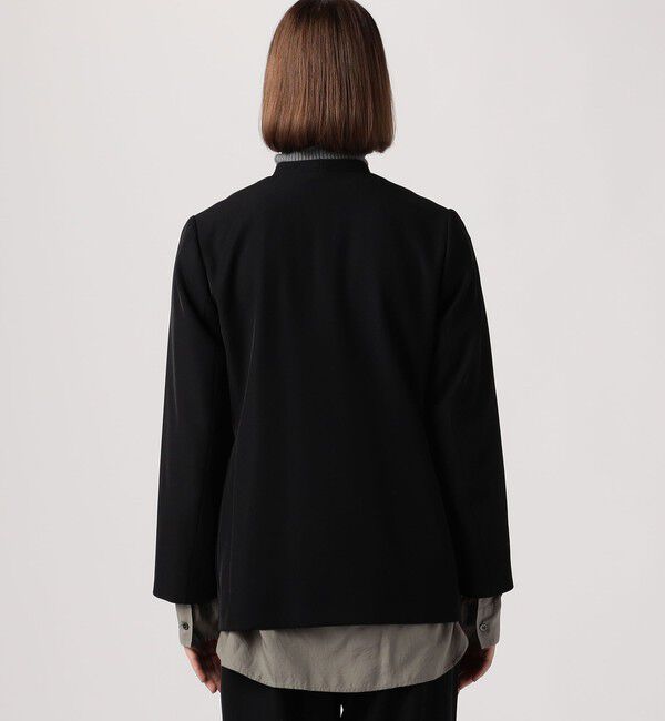 BACCA「ポリエステルレーヨン リラックスノーカラージャケット」|ノーカラージャケット|