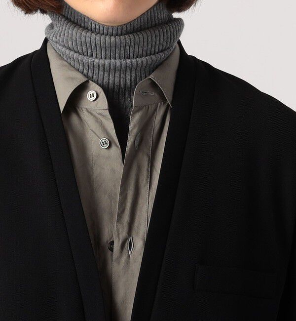 BACCA「ポリエステルレーヨン リラックスノーカラージャケット」|ノーカラージャケット|
