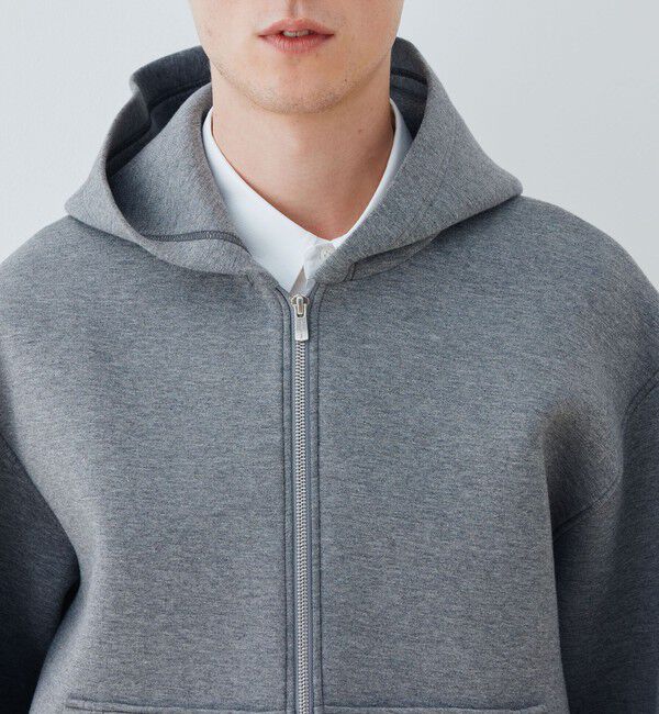 GALERIE VIE「ダンボールニット フーデッドブルゾン」|パーカー|