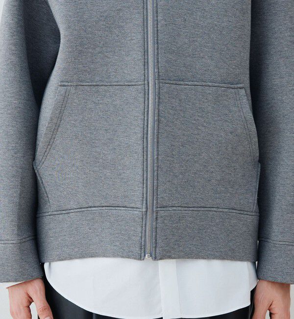 GALERIE VIE「ダンボールニット フーデッドブルゾン」|パーカー|