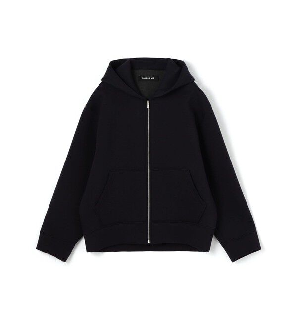 GALERIE VIE「ダンボールニット フーデッドブルゾン」|パーカー|69 ネイビー