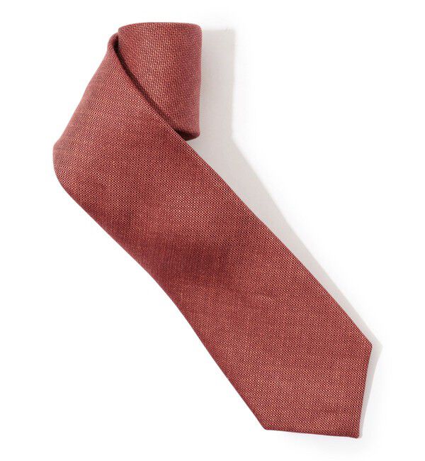 TOMORROWLAND GOODS「TMORROWLAND リネンシルク ソリッドネクタイ」|ネクタイ・蝶ネクタイ|35 レッド
