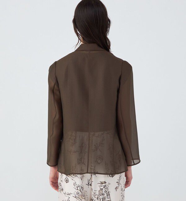 TOMORROWLAND collection「シアーオーガンジー シースルージャケット」|テーラードジャケット|