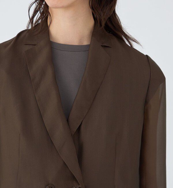 TOMORROWLAND collection「シアーオーガンジー シースルージャケット」|テーラードジャケット|