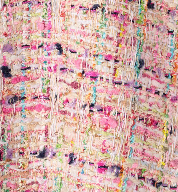 コロレファンシーツイード ジップアップジレ（TOMORROWLAND collection