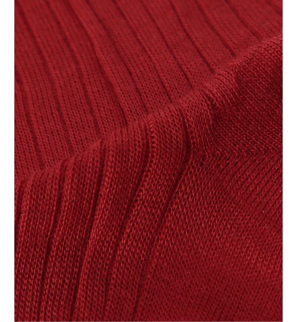 SLOBE IENA「LEVAR リブハイソックス F1SC03RD/LF1SC03MG」|ソックス|