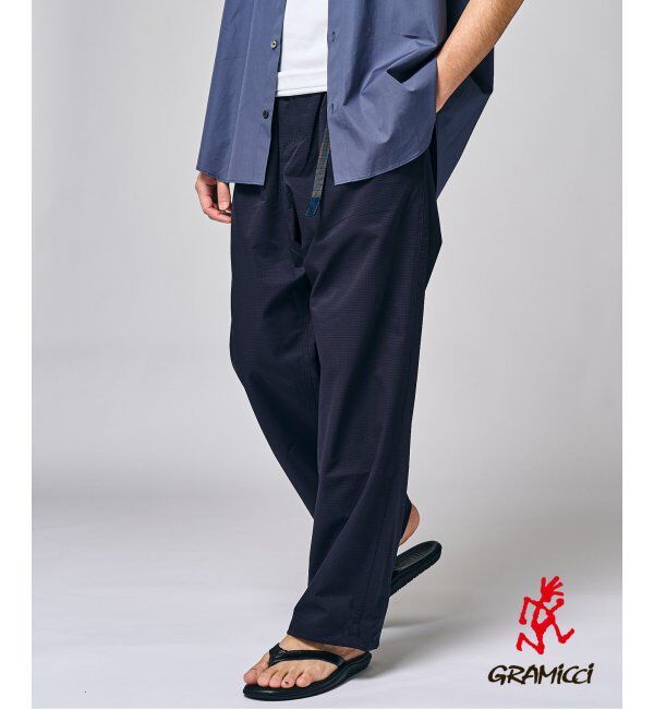 EDIFICE「GRAMICCI(グラミチ) 別注 クールドッツ 2タック ワイドパンツ」|その他|ネイビー