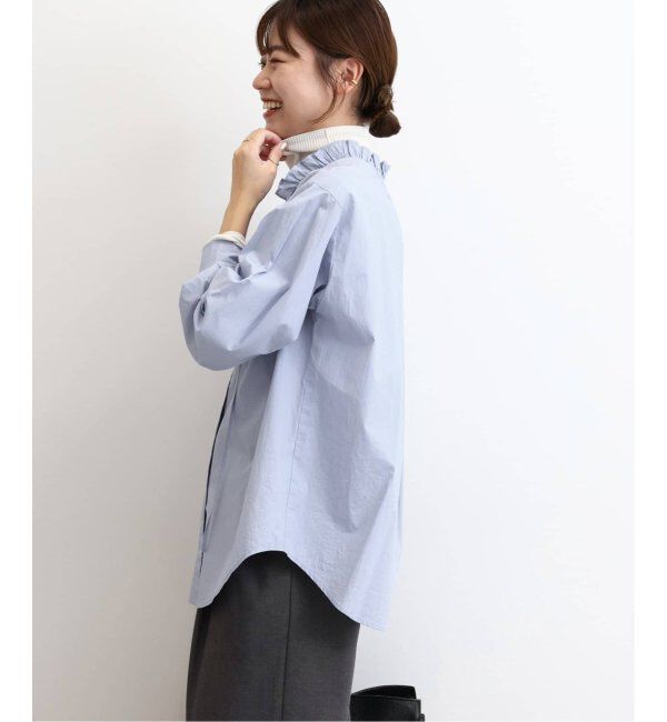 JOURNAL STANDARD relume「《追加8》ハイカウントコットンスタンドカラー2way」|シャツ・ブラウス|