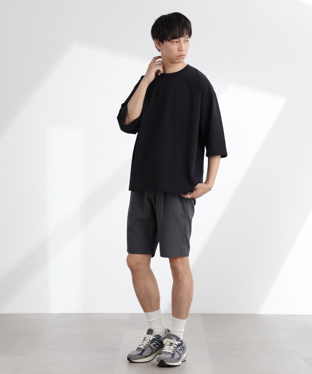 nano･universe「ルーズフィットワイドスリーブTシャツ 7分袖」|Tシャツ・カットソー|