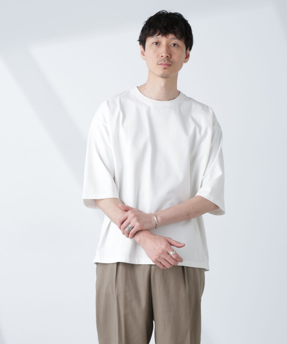 nano･universe「ルーズフィットワイドスリーブTシャツ 7分袖」|Tシャツ・カットソー|