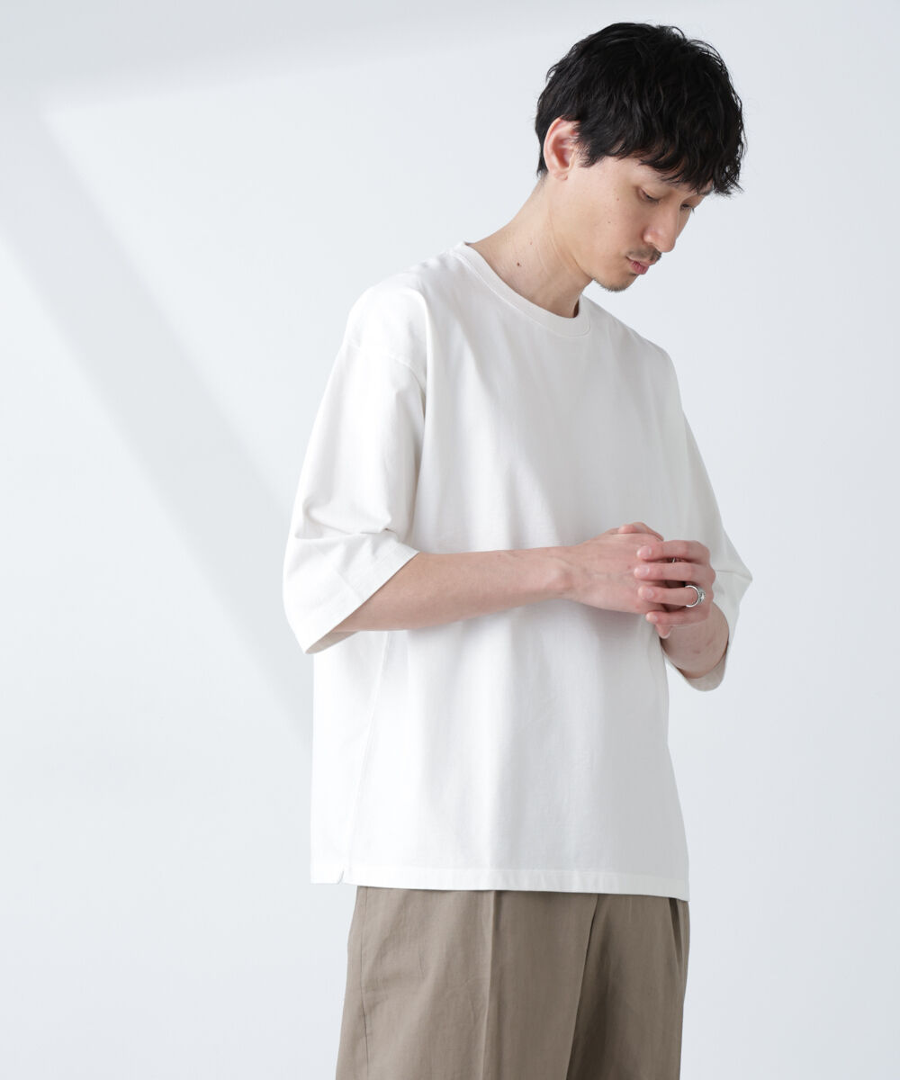 nano･universe「ルーズフィットワイドスリーブTシャツ 7分袖」|Tシャツ・カットソー|