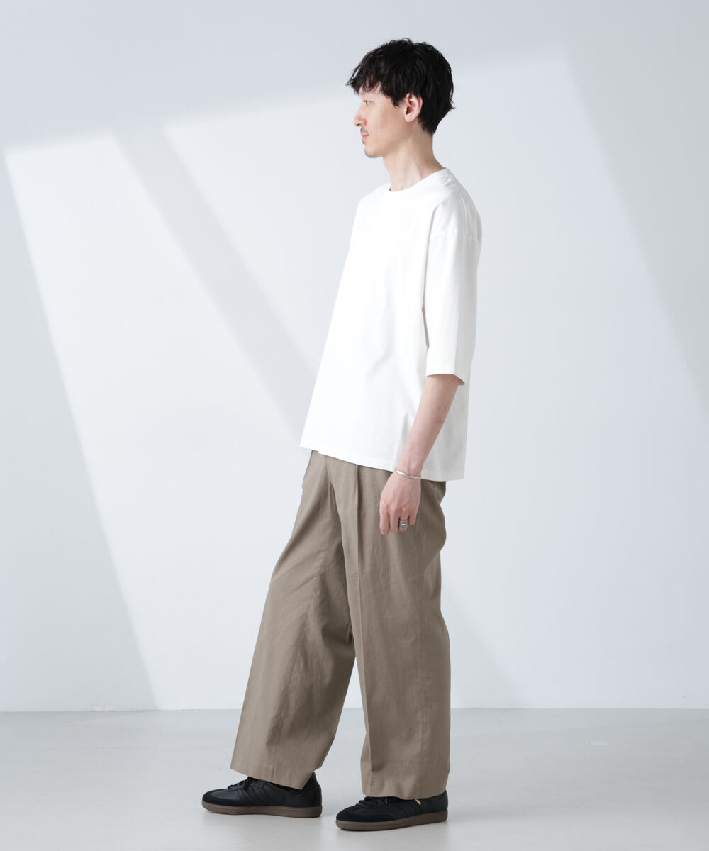 nano･universe「ルーズフィットワイドスリーブTシャツ 7分袖」|Tシャツ・カットソー|