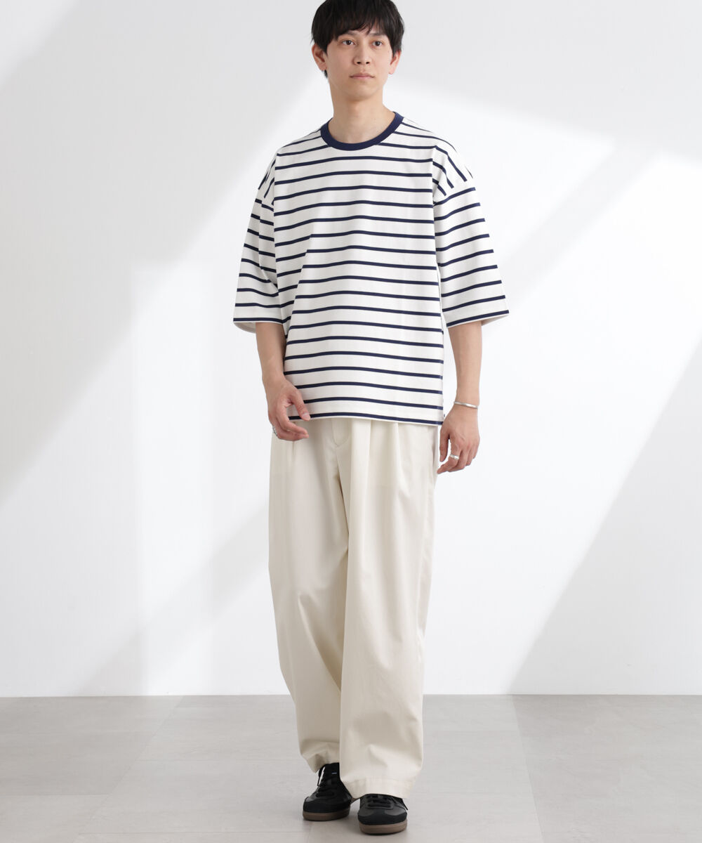 nano･universe「ルーズフィットワイドスリーブTシャツ 7分袖」|Tシャツ・カットソー|