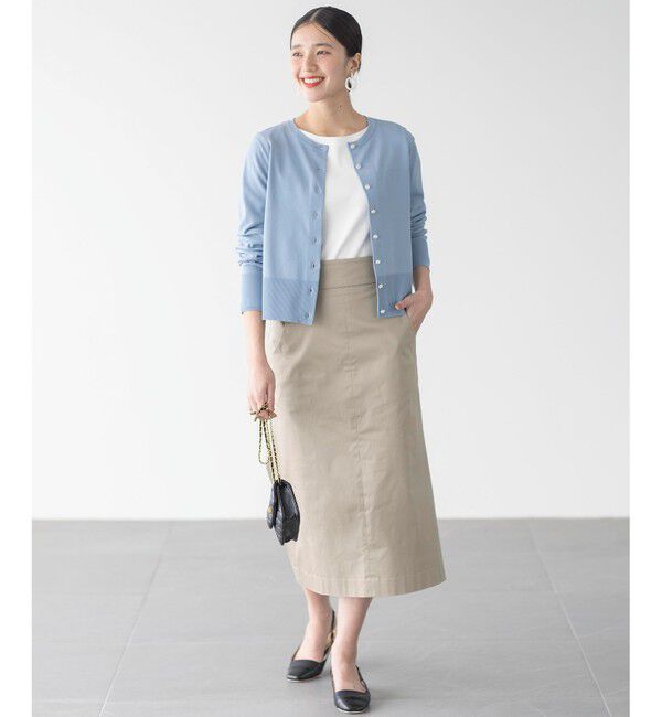 組曲「【ストレッチ・長袖】コットンフライス バスクTシャツ」|Tシャツ・カットソー|