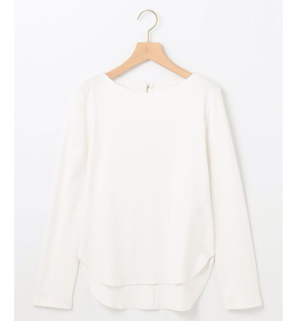 組曲「【ストレッチ・長袖】コットンフライス バスクTシャツ」|Tシャツ・カットソー|