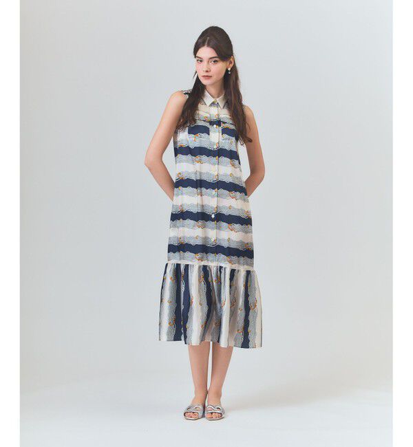 Grace Class「ロープボーダーワンピース」|ワンピース|ネイビー